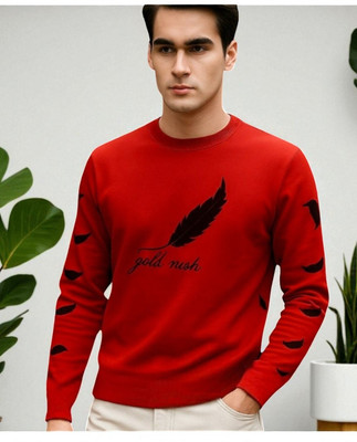 StyleFlick Printed Men Round Neck Red T-Shirt