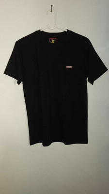 flicfloc Solid Men Round Neck Black T-Shirt