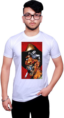 GOLDMONKS Printed Men Round Neck Black T-Shirt