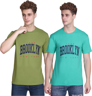 Zeffit Printed Men Round Neck Multicolor T-Shirt