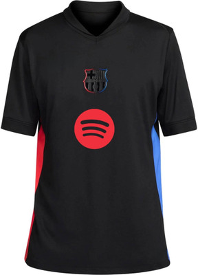 PRASEL Printed Men V Neck Black T-Shirt