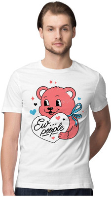 TheFreedomStore Printed Men Round Neck White T-Shirt