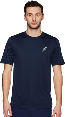 COPEHHI Solid Men Crew Neck Navy Blue T-Shirt