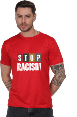 Atharva Trends Typography Men Round Neck Red T-Shirt