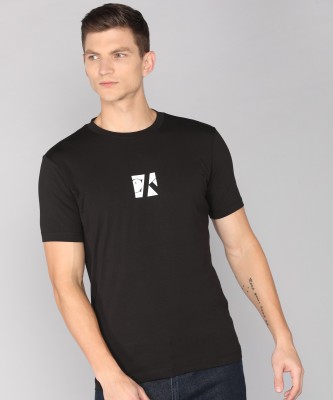 Calvin Klein Jeans Solid Men Round Neck Black T-Shirt