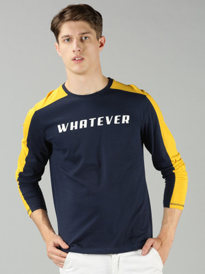 THE HOLLANDER Printed Men Round Neck Multicolor T-Shirt