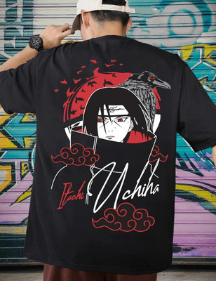 Benny Brooks Graphic Print Men Round Neck Black T-Shirt