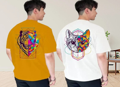 xpecto style Printed, Graphic Print Men Round Neck White T-Shirt