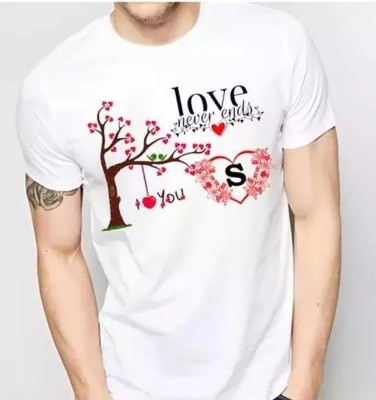 JSIYA Printed, Typography Men Round Neck White T-Shirt