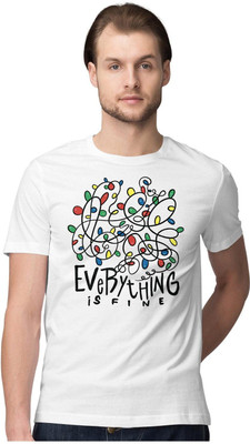 TheFreedomStore Graphic Print Men Round Neck White T-Shirt