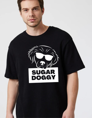 fashnobic Printed Men Round Neck Black T-Shirt