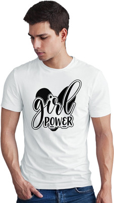 Seek Buy Love Printed Men Round Neck White T-Shirt