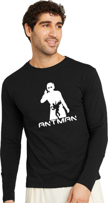 OrrganicChics Graphic Print Men Round Neck Black T-Shirt