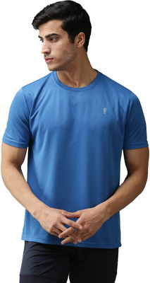 EPPE Solid Men Round Neck Dark Blue T-Shirt