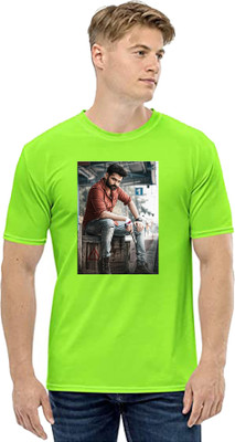 Deccan Store Graphic Print Men Round Neck Light Green T-Shirt