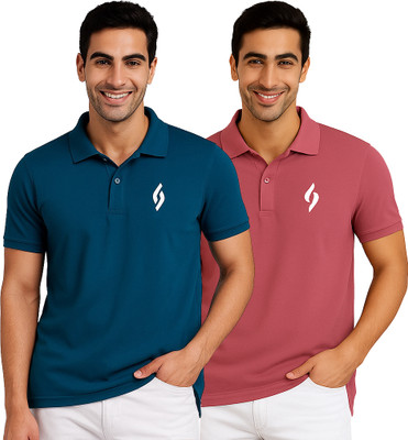 SM SHAYAM CREATION Printed Men Polo Neck Multicolor T-Shirt