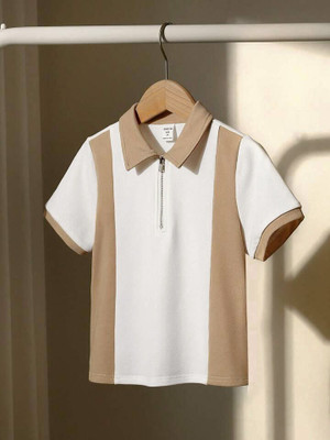 Mahinush Printed Men Polo Neck Grey T-Shirt