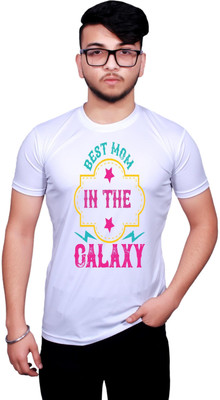 GOLDMONKS Printed Men Round Neck Black T-Shirt