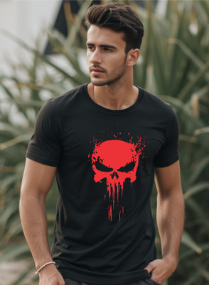 Uniplanet Store Printed Men Round Neck Black T-Shirt