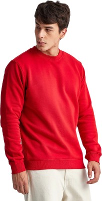 SONIBROS Full Sleeve Solid Men Sweatshirt