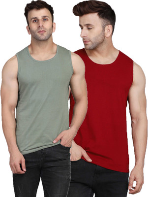 Cryptic Solid Men Scoop Neck Multicolor T-Shirt