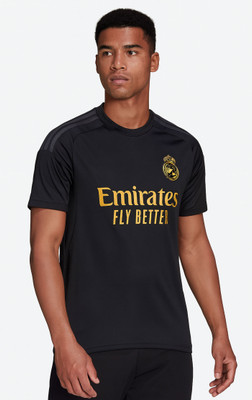 DOSTITCH Printed Men Round Neck Black T-Shirt
