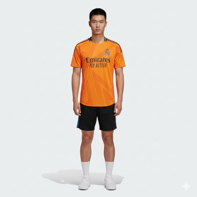 Smv Printed Men Round Neck Orange T-Shirt