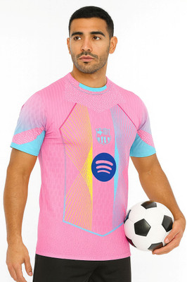 Ryze Printed Men Round Neck Pink T-Shirt