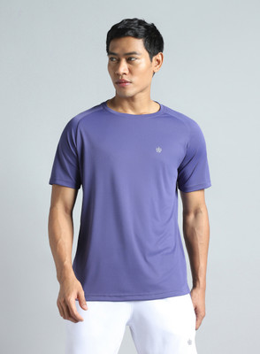 Cult Printed Men Round Neck Purple T-Shirt
