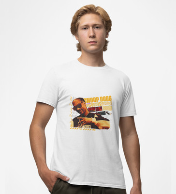 Special Trend Hub Printed Men Round Neck Reversible White T-Shirt