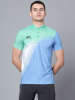 Shiv Naresh Printed Men Polo Neck Multicolor T-Shirt