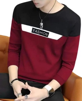 SARTE FASHION Graphic Print Men Round Neck Maroon T-Shirt