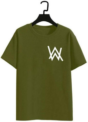 Dineshfeshion Printed Men Round Neck Green T-Shirt