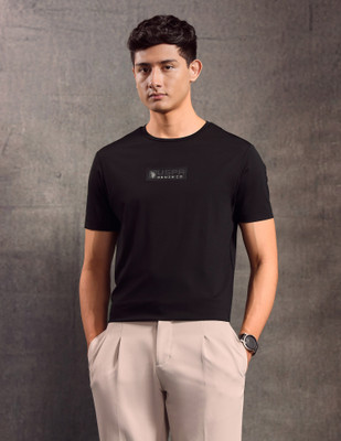 U.S. Polo Assn. Denim Co. Printed Men Crew Neck Black T-Shirt