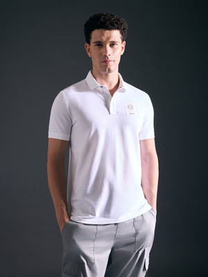 Pepe Jeans Solid Men Polo Neck White T-Shirt