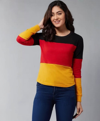 LILBITS Striped Men Round Neck Multicolor T-Shirt