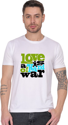 ARTIYAN Graphic Print Men Round Neck White T-Shirt