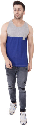 GEUM Solid Men Scoop Neck Multicolor T-Shirt