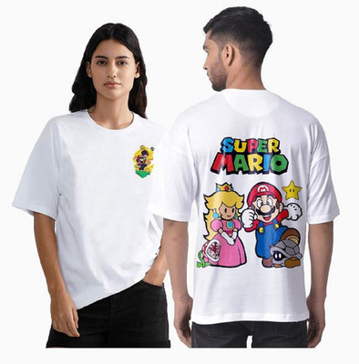 Ashraf Printed, Typography Men Round Neck White T-Shirt