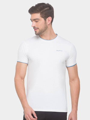 BEING HUMAN Printed Men Round Neck White T-Shirt