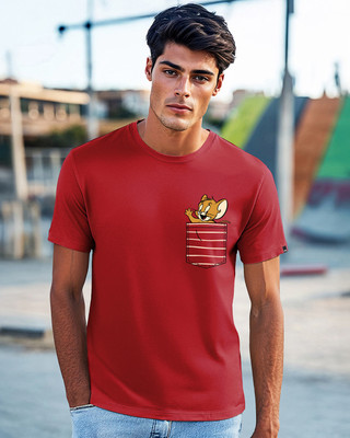 BEWAKOOF Graphic Print Men Round Neck Red T-Shirt