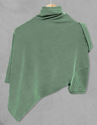 PRAIZY Solid Men Polo Neck Light Green T-Shirt