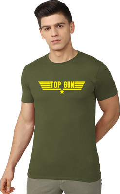 RULEDBYSUN Graphic Print Men Round Neck Green T-Shirt