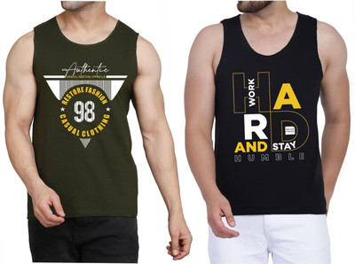 Restore Graphic Print Men Round Neck Dark Green, Black, Multicolor T-Shirt