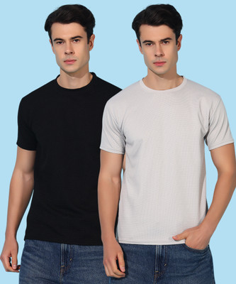 METRONAUT Solid Men Round Neck Multicolor T-Shirt