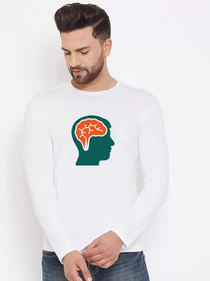 LV CARE Graphic Print Men Round Neck White T-Shirt