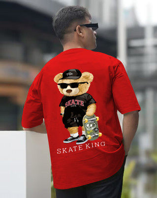 LGGARMENTS Printed Men Round Neck Red T-Shirt