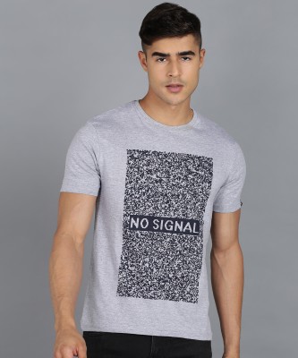 Urbano Fashion Printed, Typography Men Round Neck Grey T-Shirt