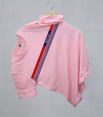 Magneto Printed Men Round Neck Pink T-Shirt