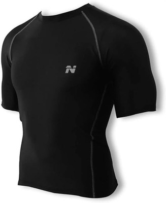 NINQ Solid Men Round Neck Black T-Shirt